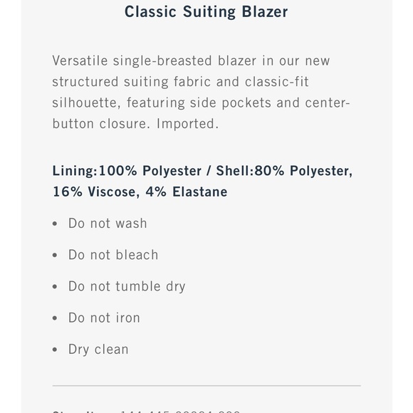 Women’s Abercrombie and Fitch classic suiting blazer and tailored pant set - Picture 5 of 8